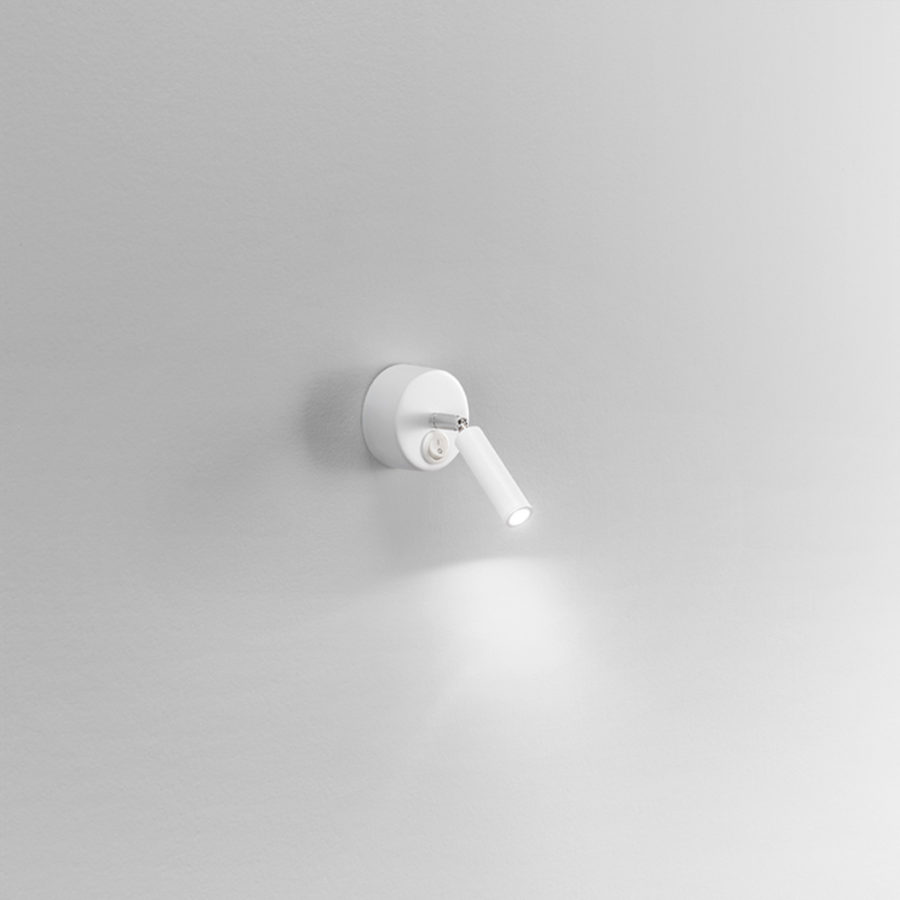 Plafone a LED in ferro/alluminio bianco - braccio a snodo